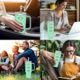 thumbnail image 3 of Cup Protector Sleeve Slip Resistant All Wrapped Detachable Silicone Water Cup Boot for 30oz Cups Green, 3 of 5