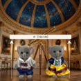 thumbnail image 3 of OLEOCA Figuras de elefante grises, set de 2 con ropa, 3 of 7