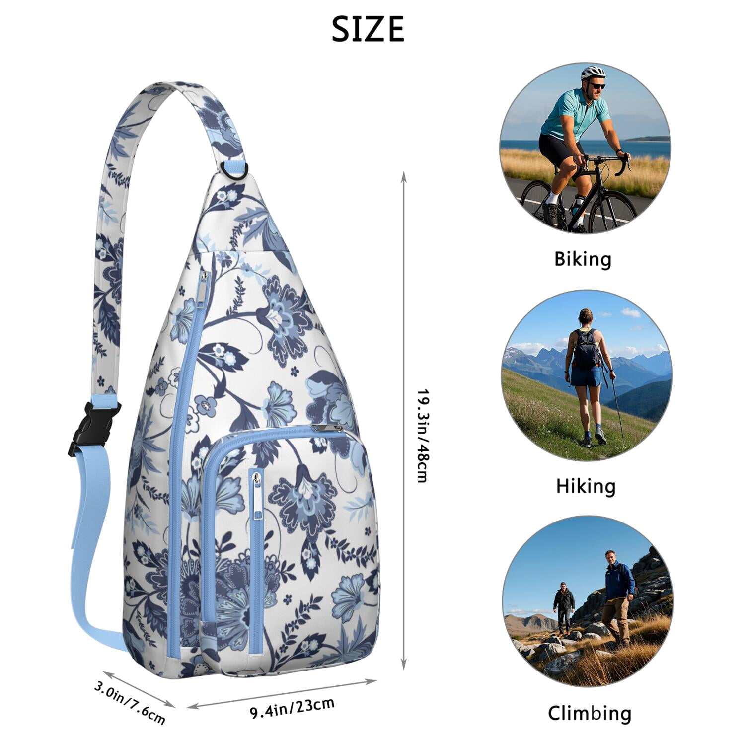 Tear - resistant Sunflower Sling Bag Organized for Tactical Use