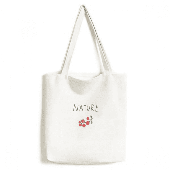 Red Fruit island Painting Tote Canvas Bag Shopping Satchel Casual Handbag