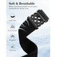 thumbnail image 3 of Wearlizer 20mm Magnetic Braided Nylon Band Compatible with Garmin Vivoactive 6/5/3, Venu Sq 2, Forerunner 165/55/245, Stretchy Celtic Knot Elastic Watch Band with Quick Release for Women Men, 3 of 6