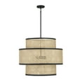 thumbnail image 2 of Trade Winds Remy 3-Light Pendant in Natural Cane with Matte Black, 2 of 5