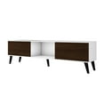 thumbnail image 5 of Manhattan Comfort Doyers 70.87 Mid-Century Modern TV Stand in White and Nut Brown, 5 of 5