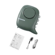 Neck Fan USB Rechargeable Handheld Cooling Fan Low-noise Adjustable Hanging Desk Cooler, Green