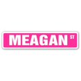 thumbnail image 1 of SignMission Meagan SS- 4 x 18 Po Chambre Nom d'Enfant Signe de Rue - Meagan, 1 of 1