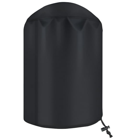 HIBIBUD Heavy-Duty Outdoor Grill Shield, Vertical Round Smoker Cover, Waterproof, Rip-Proof, 75X70Cm, Includes Storage Bag