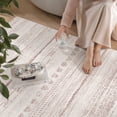 thumbnail image 6 of VUNATE 8'x10' Rugs for Living Room Washable Rugs Boho Moroccan Large Area Rug Soft Neutral Geometric Bohemian Carpet Distressed Indoor Rug for Bedroom Dining Room Office Foldable Nonslip Rug Pink, 6 of 7