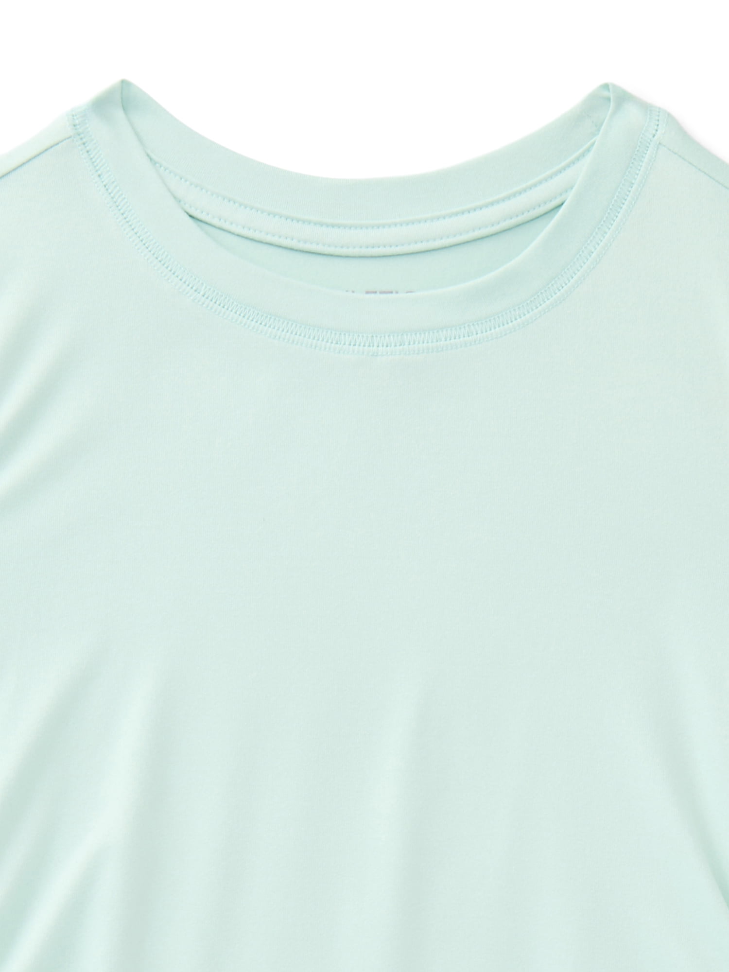 Athletic Works Girls Active Fashion Tee with Short Sleeves, Sizes 4-18 & Plus
