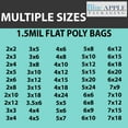 thumbnail image 3 of 1.5 Mil Clear Flat Open Top Poly Bags LDPE Packaging - 6"X10" & (1000 Bags), 3 of 7