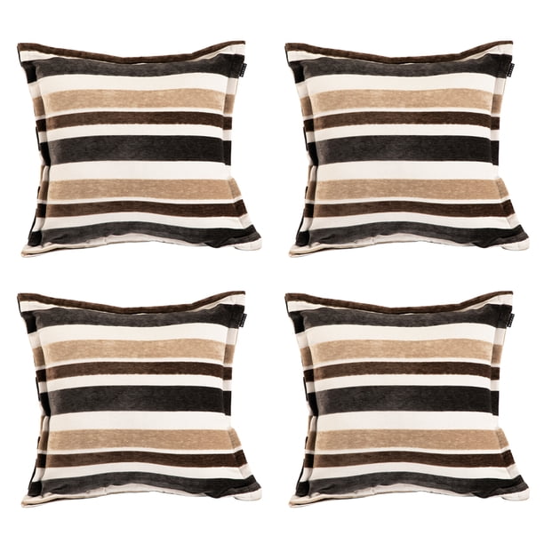 Cojin Decorativo Cuadrado Set de 4 Trip Cafe