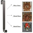 thumbnail image 6 of Wreath Hanger, Adjustable Over The Door Wreath Hanger from 15 to 25 Inches & Wreath Holder & Wreath Door Hanger for Front Door Decor 20 lbs Larger Christmas Decorations Hook (White), 6 of 10