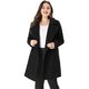 thumbnail image 1 of Abrigo De Doble BotonaduCon Cuello Vuelto TalGrande PaMujer Negro 3XL, 1 of 6