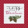 thumbnail image 3 of Hartworks 12x12 Black Modern Framed Museum Art Print Titled - Cozy Christmas Dots I-Pine cones, 3 of 5