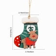 thumbnail image 3 of Vintage Wooden Reindeer Christmas Ornament – Rustic Stocking Hanging Decoration for Tree, Fireplace, Gift Wrap, Holiday Home Decor, 3 of 5