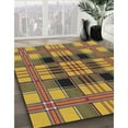 thumbnail image 3 of Ahgly Company Machine Washable Indoor Square Transitional Gen Brown Yellow Area Rugs, 4' Square, 3 of 7