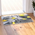 thumbnail image 3 of BizChair Modern Contemporary Area Rug, Yellow Grey Black (2 Feet X 3 Feet), 3 of 7