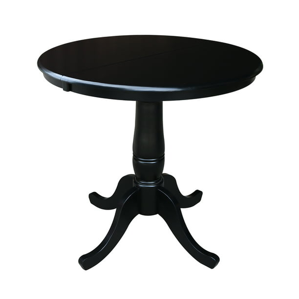 Round Top Pedestal Dining Table, 36 Round Table With Leaf