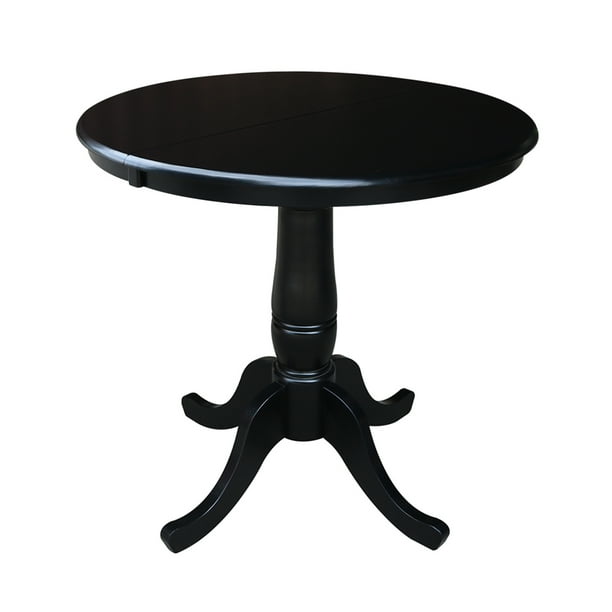 International Concepts Newbern 36 In Round Top Pedestal Dining Table With 12 Leaf Com Round Top Pedestal Dining Table, 36 Round Table With Leaf