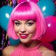 thumbnail image 4 of 2025 Latest Model Colored Wigs 6 Pack, Short Bob Hair Wigs Neon Colorful Party, 4 of 5