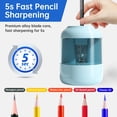 thumbnail image 4 of Auto Pencil Sharpener for Kids Smooth Writing Student Grade Sharpener School Supplies, 4 of 8