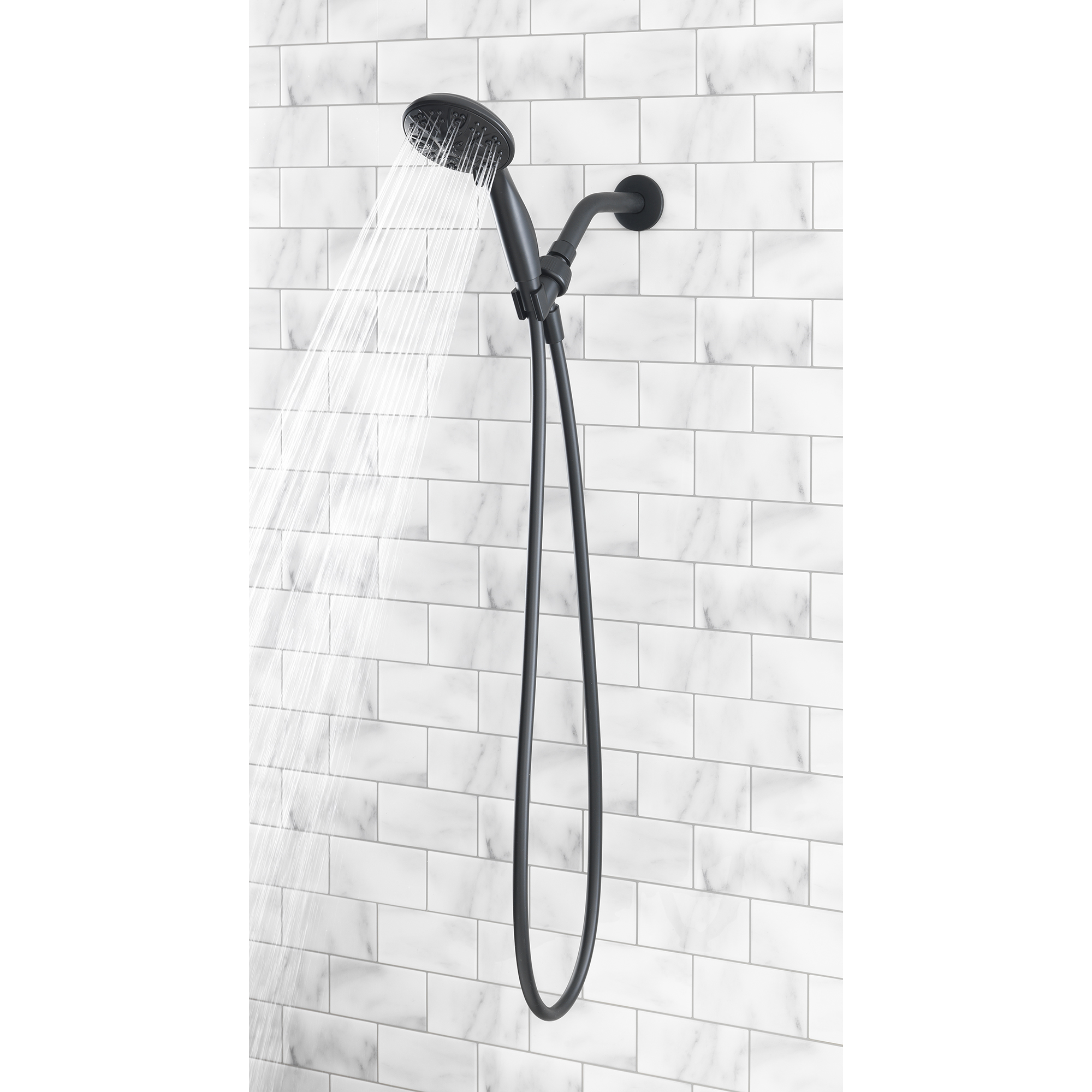 Mainstays 5-Setting Handheld Shower Head Matte Black photo 8