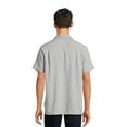 thumbnail image 3 of George Men's & Big Men's Microfiber Button-Up Shirt with Short Sleeves, Sizes S-3XL, 3 of 6