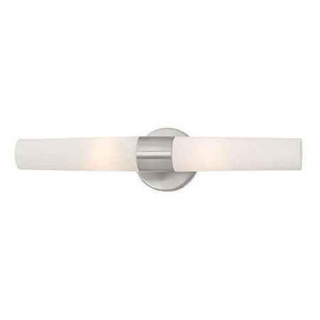 UPC 718212151426 product image for Hampton Bay Arla 2-Light Brushed Nickel Vanity Fixture | upcitemdb.com