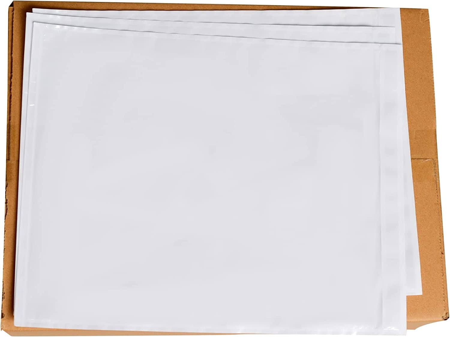 2-Mil Polyethylene Tear-Resistant w Peel-Off Full Adhesive Backing - Case of 500 9.5 x 12 Clear Packing List Envelopes Laddawn 3898 