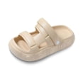 thumbnail image 7 of Toddler Kids Closed Toe Slide Sandals, Antiskid EVA Summer Slippers for Boys Girls Indoor Outdoor Beach Shoes Khaki 7-8 Years, 7 of 7