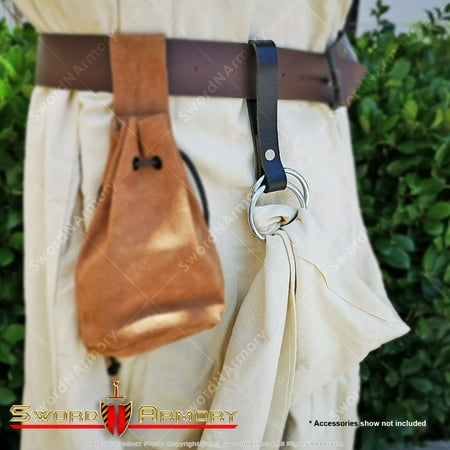 Leather Skirt Hike Chaser Medieval Handmade Renaissance Fair Costume Hook