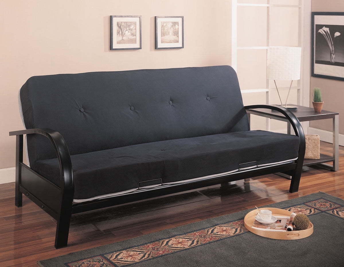 Transitional Black Futon Frame Walmart Com Walmart Com