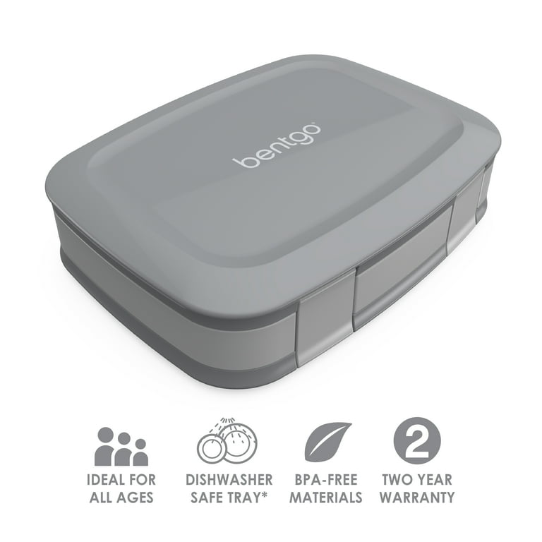 Bentgo Fresh 4-Compartment Leak-Proof Lunch Box (Gray)