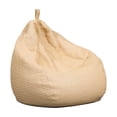 thumbnail image 2 of Big Joe Tuffet Weatherproof Bean Bag Chair, Natural Basket Weave, Breathable Weather Resistant Fabric, 2.5 feet Teardrop, 2 of 7