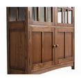 thumbnail image 5 of Pemberly Row Modern Solid Wood Display China Cabinet in Walnut, 5 of 6