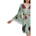 thumbnail image 5 of Moomaya Printed&nbsp;Bathrobe&nbsp;For Girls Bell Sleeves&nbsp;Robe&nbsp;For Women Crossover&nbsp;Robes, 5 of 6