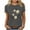 Dark Gray 03, variant on DeHolifer T-Shirts for Women Plus Size Boho Wildflower Graphic Short Blouses Summer Casual Aesthetic Tunic Tee Tops Dark Gray 2XL