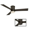 thumbnail image 2 of Axis 52" Bronze Dimmable LED Smart Flush Mount Ceiling Fan with Remote Control, 2 of 7