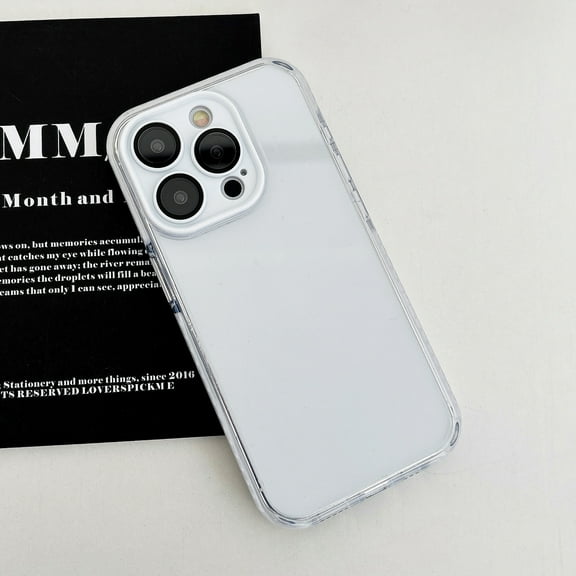 Clear Case for iPhone 14 Pro, Rugged Hybrid Transparent Non-Yellowing Phone Cover, Full Body Camera Protection Shockproof Scratch Resistant Lightweight Slim Case for iPhone 14 Pro, White