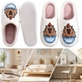 thumbnail image 1 of Pantuflas Peludas Suaves Con Punta Cerrada Felpa Capibara Lindas para El Invierno, 1 of 9