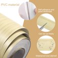 thumbnail image 4 of Uxcell Wood Grain Tape, Realistic Textured Repair Tape for Floor Wall Doors Table Cabinets Yellow 588.000 in, 4 of 6