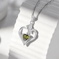 thumbnail image 3 of Ydou Love Heart Pendant Necklace for Women, 18K White Gold over Silver August Birthstone Jewelry Mother's Day Gifts for Women Mom Wife/Lover, 3 of 8