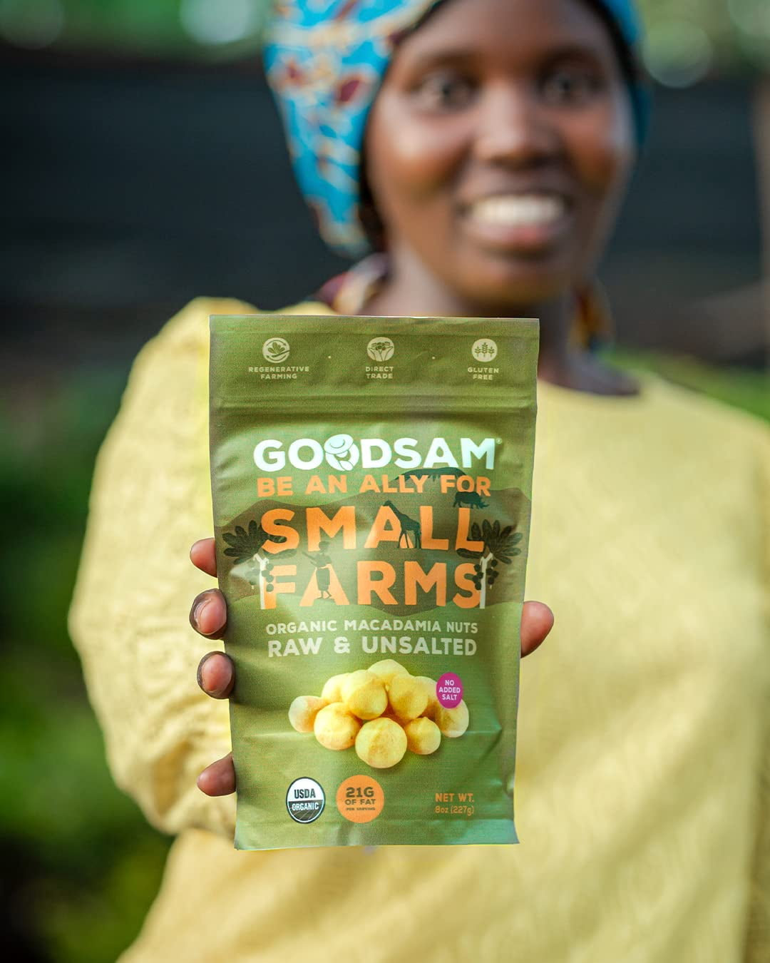 (Pack of 12), GoodSam Organic Macadamia Nuts Dry Roasted & Salted, 8 oz
