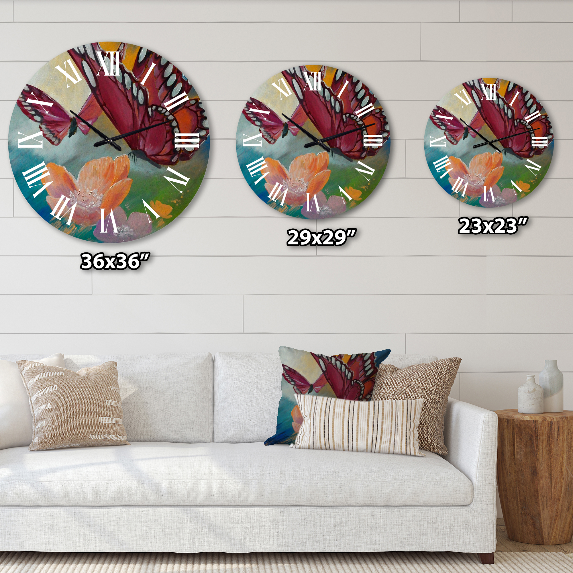 Designart 1 in Quartz Traditional Wall Clock