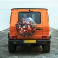 thumbnail image 6 of Goofa Halloween Pets Pumpkins Pattern Universal Tire Cover for Jeep, SUV, Truck, and Trailer – Waterproof, UV-Resistant,Easy to Install, Fits 14"-17" Tires-16 inch, 6 of 6