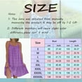 thumbnail image 3 of Prom Dresses 2024 Dress For Women Fashion Floral O Neck Ruffle Hem Spaghetti Strap Sleeveless Short Dress Beach Dress A-Line Beach Long Maxi Dress, 3 of 5