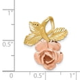 thumbnail image 3 of 14K Two-Tone Gold Charm Pendant 22 mm 20 Rose Slide, 3 of 4