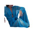 thumbnail image 4 of VISgogo, 2 uds., ropa de playa de tul para mujer, cárdigan de manga larga transparente de Color sólido + conjunto de pareo de pantalones largos para mujer, S/M/L VISgogo  moda, 4 of 9