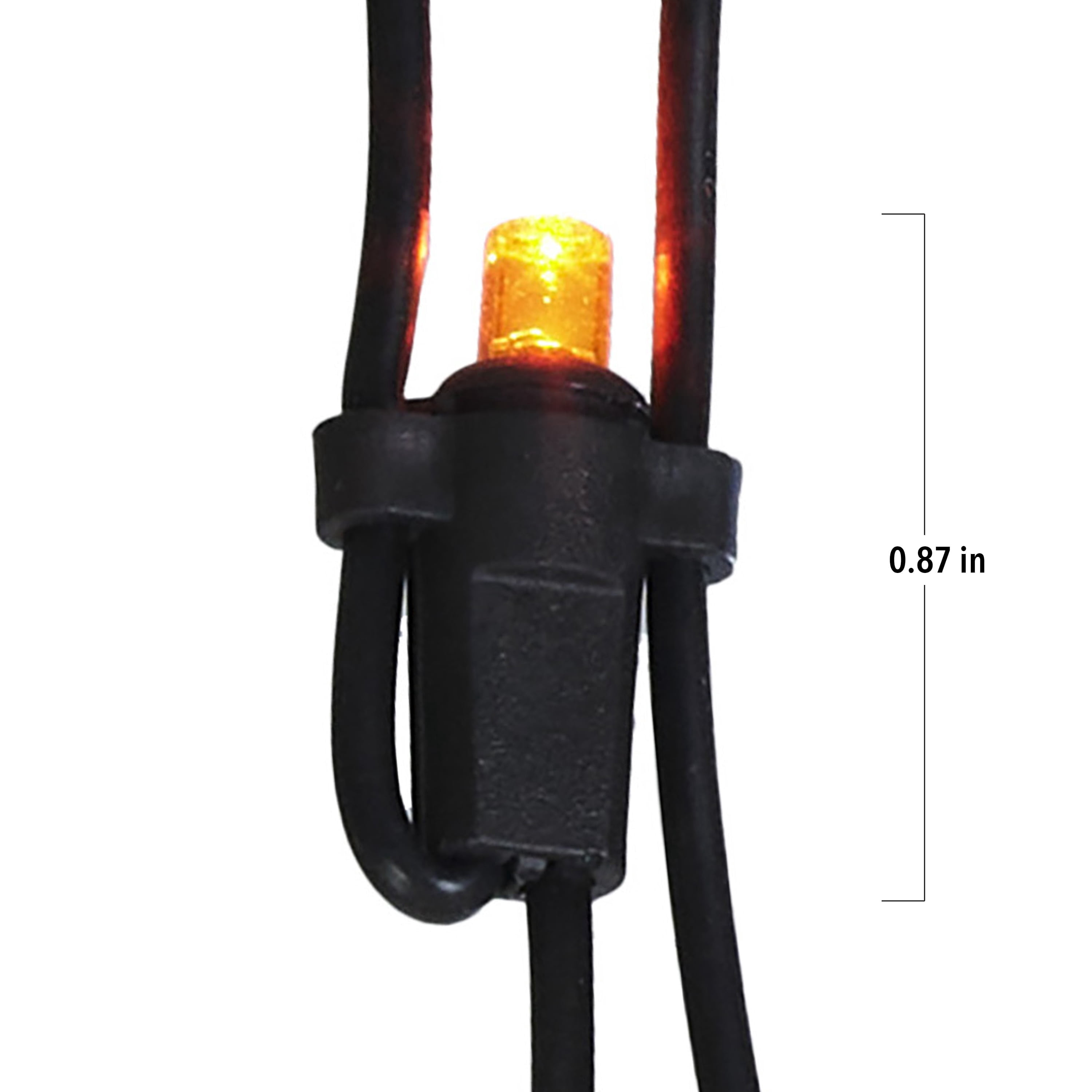 Indoor/Outdoor 50-Count LED Net Lights, Orange, 4' x 4', Halloween by Way To Celebrate