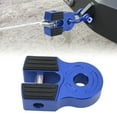 thumbnail image 4 of Winch Shackle Mount, Iron Pin Rubber Guard Flat Towing Hook Mount Aluminum Alloy  For ATV For Pickup Blue, 4 of 8