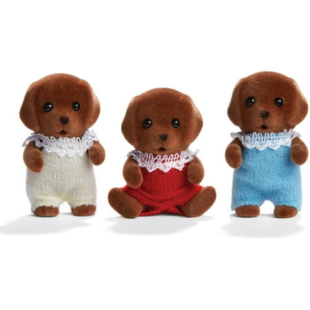 International Playthings Calico Critters Chocolate Labrador Triplets